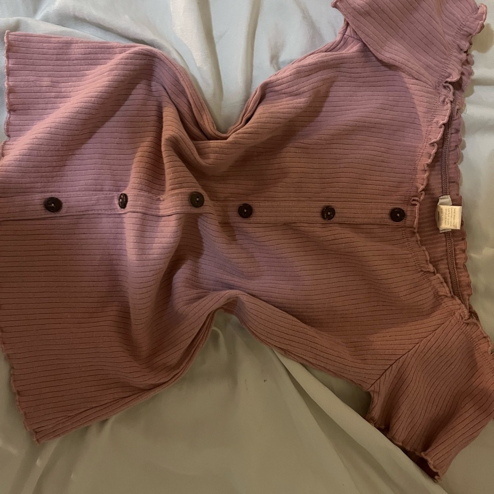 Ruffle Pink Top